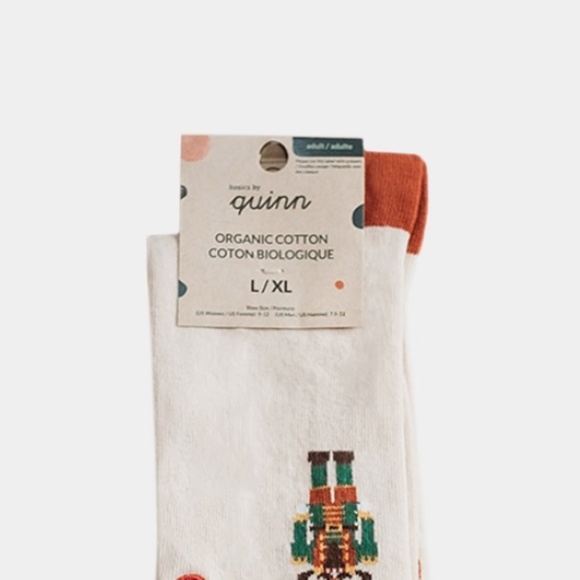 NEW Q For Quinn // Organic Cotton Nutcracker Limited Edition Holiday SockS - Picture 4 of 4